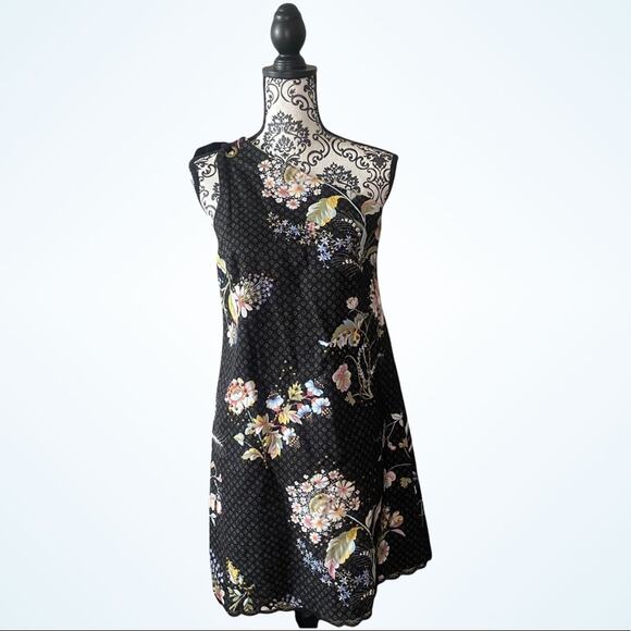 Anthro X Maeve NWT Ashbury One Shoulder cocktail Dress size 2 - Picture 2 of 16